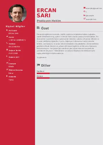 Pratisyen Hekim Cv Örnekleri cv indir